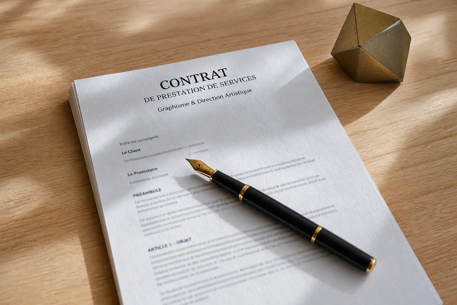 Contrat de graphiste : 7 clauses indispensables pour se protéger