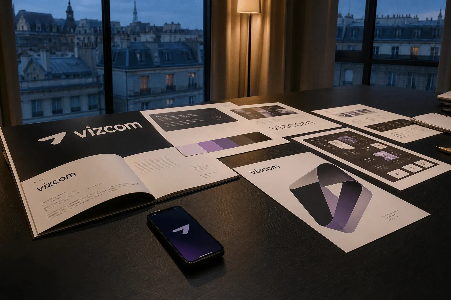 L'identité visuelle de Vizcom repensée par l'atelier Outland
