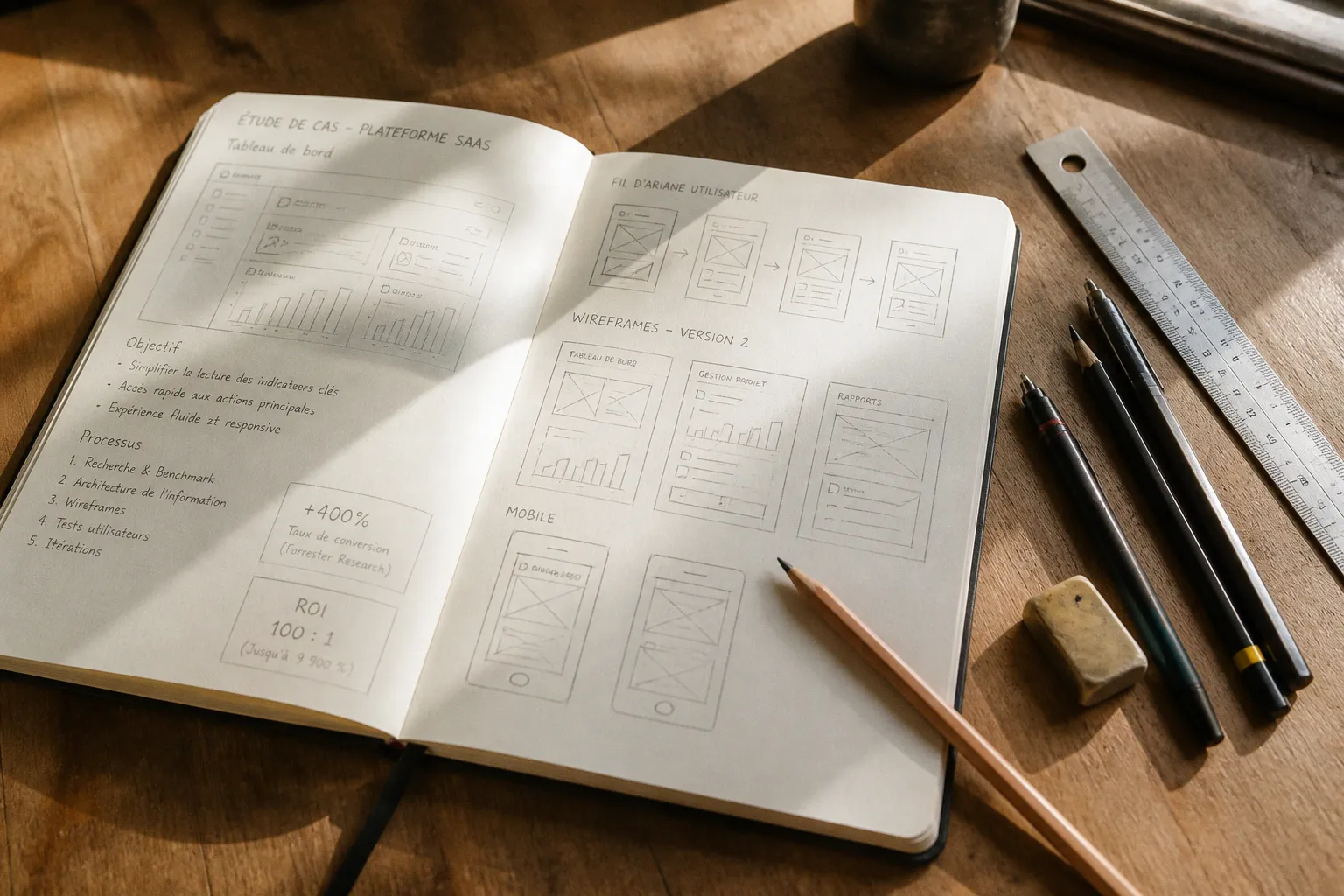Portfolio de designer : l'effet des études de cas